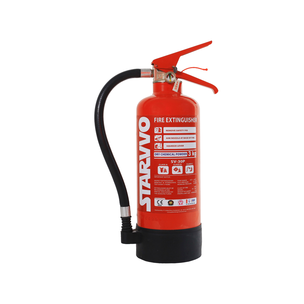 STARVVO Dry Chemical Powder Fire Extinguisher 3 Kg